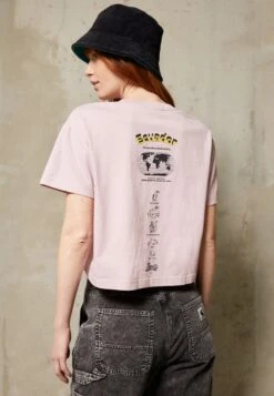 Napapijri Chira Crop - T-Shirt Imprimé - Lilac Keep