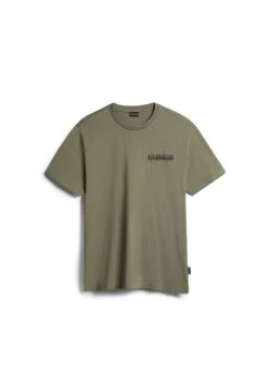 Napapijri Bolivar - T-Shirt Imprimé - Green Lichen