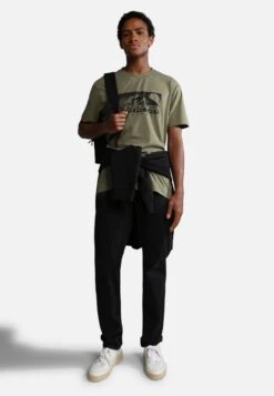 Napapijri S-Quito Ss - T-Shirt Imprimé - Green Lichen -Napapijri 16ab7fa844234cfca5eb1f0cd7251a4b