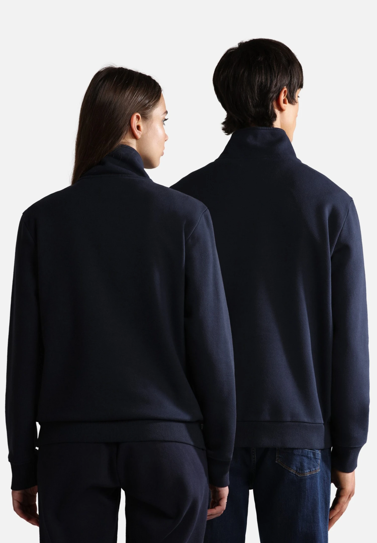 Napapijri Burgee Zip - Sweatshirt - Blu Marine 2 Napapijri Burgee Zip - Sweatshirt - Blu Marine – Image 2