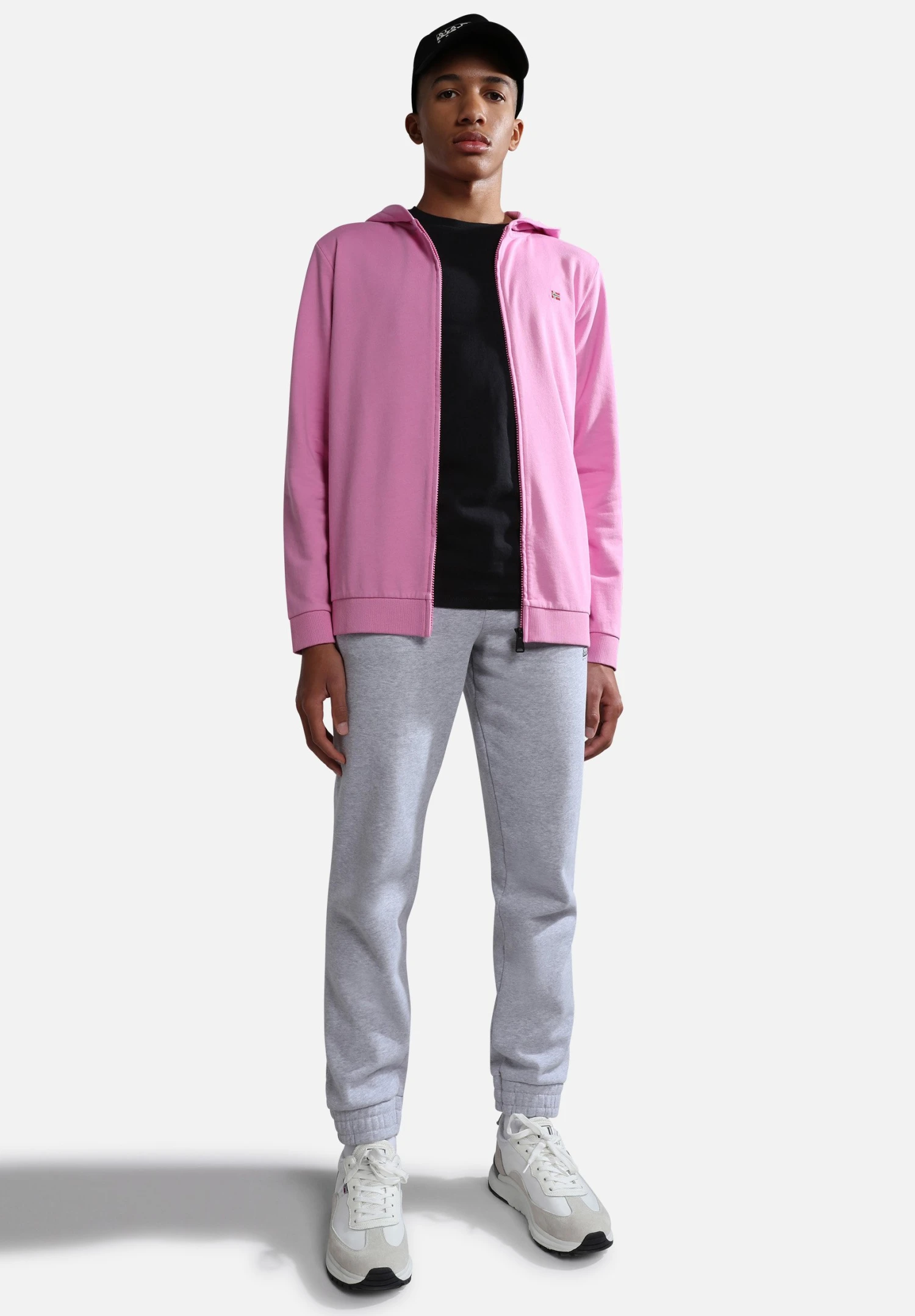 Napapijri Balis - Sweat Zippé - Pink Cyclam P 2 Napapijri Balis - Sweat Zippé - Pink Cyclam P – Image 2