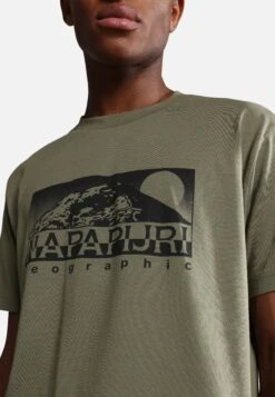 Napapijri S-Quito Ss - T-Shirt Imprimé - Green Lichen -Napapijri 37e0bd98a2bd4299a6fd3d33e3e36d23