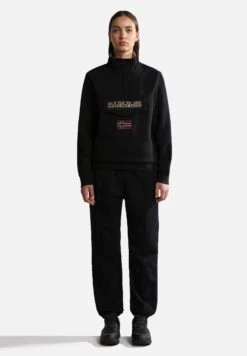 Napapijri Burgee Zip - Sweatshirt - Black -Napapijri 38297c6aeae34b138eab7741c7f1a215