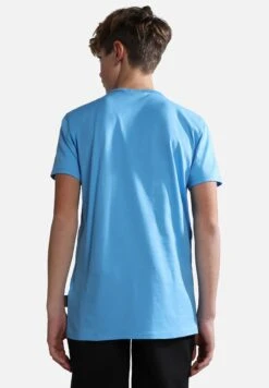 Napapijri S-Box - T-Shirt Imprimé - Blue Azure B2C -Napapijri 4214dd7adbaf4396b7155db7227cec27