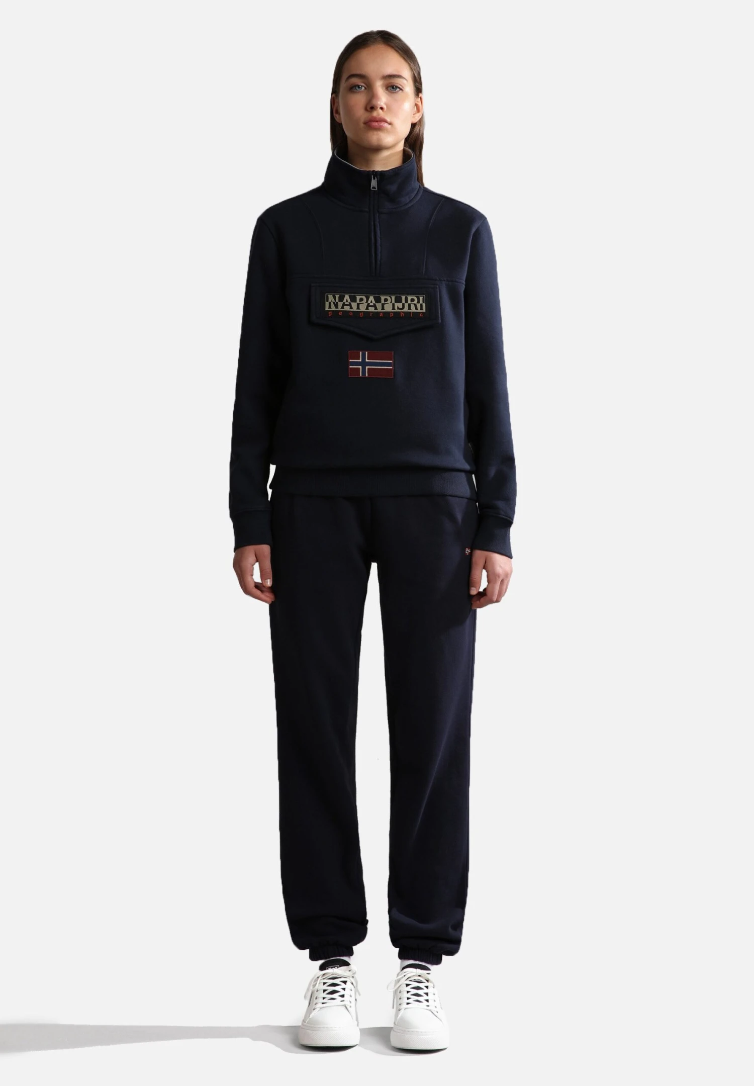 Napapijri Burgee Zip - Sweatshirt - Blu Marine 4 Napapijri Burgee Zip - Sweatshirt - Blu Marine – Image 4