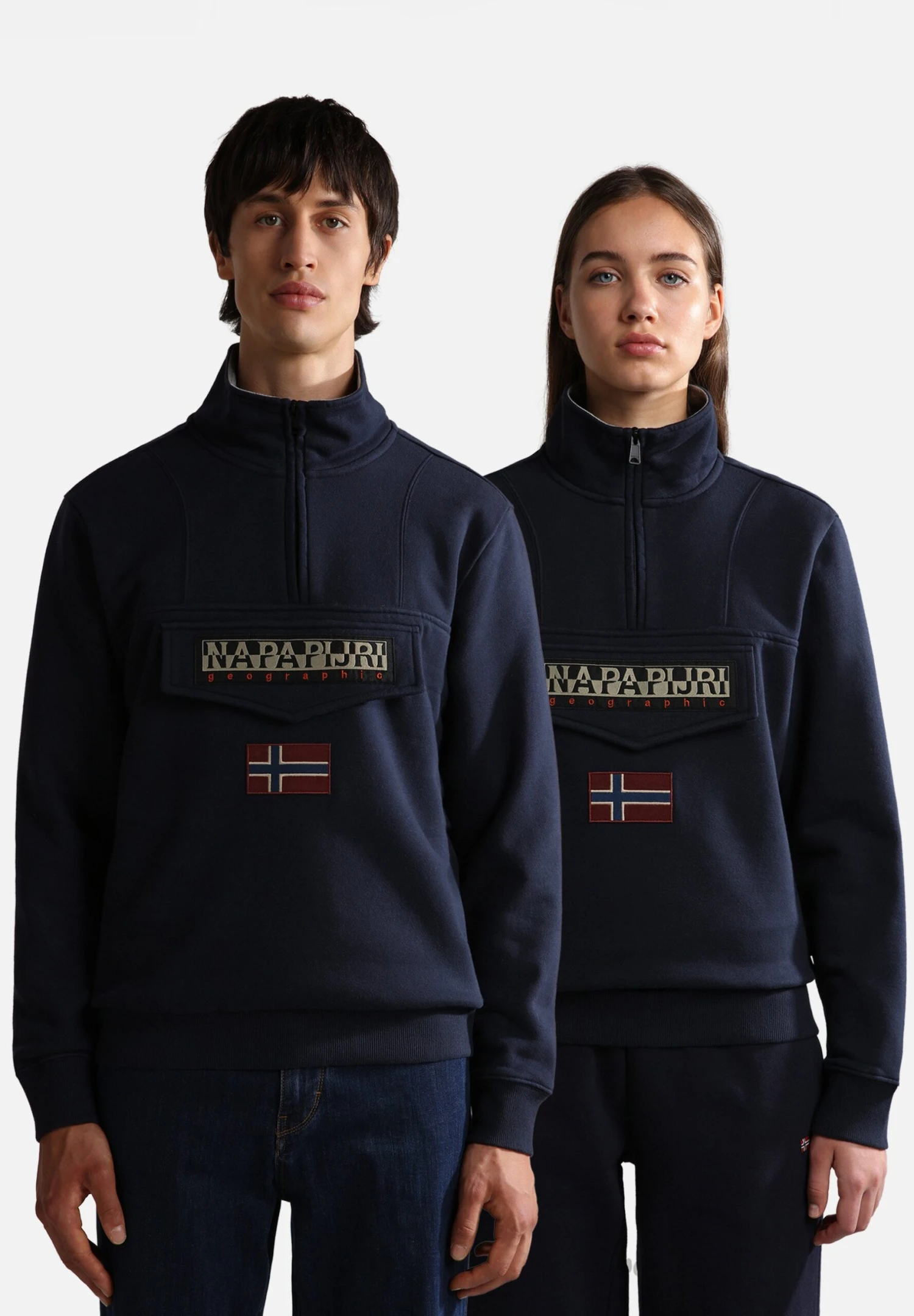 Napapijri Burgee Zip - Sweatshirt - Blu Marine 1 Napapijri Burgee Zip - Sweatshirt - Blu Marine