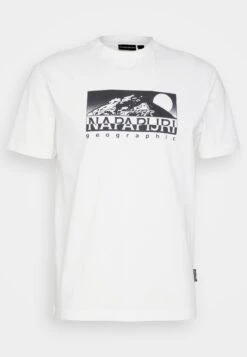 Napapijri S-Quito Ss - T-Shirt Imprimé - Bright White -Napapijri 5c206f2c8cbd41609b080aea4a60a40e