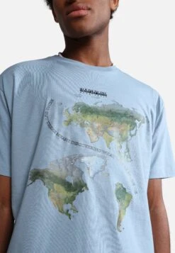 Napapijri Daule - T-Shirt Imprimé - Blue Faded Bb -Napapijri 5eeb2848a8f245caad403a827bd794d8