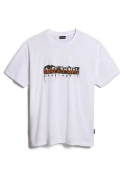 Napapijri S-Pajas Ss - T-Shirt Imprimé - Bright White -Napapijri 667bc53c352b4fcf870bad9fd276191e