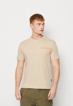 Napapijri S-Pajas Ss - T-Shirt Imprimé - Humus Beige -Napapijri 66d37c4c3c8641329882d9f0f69dcd18