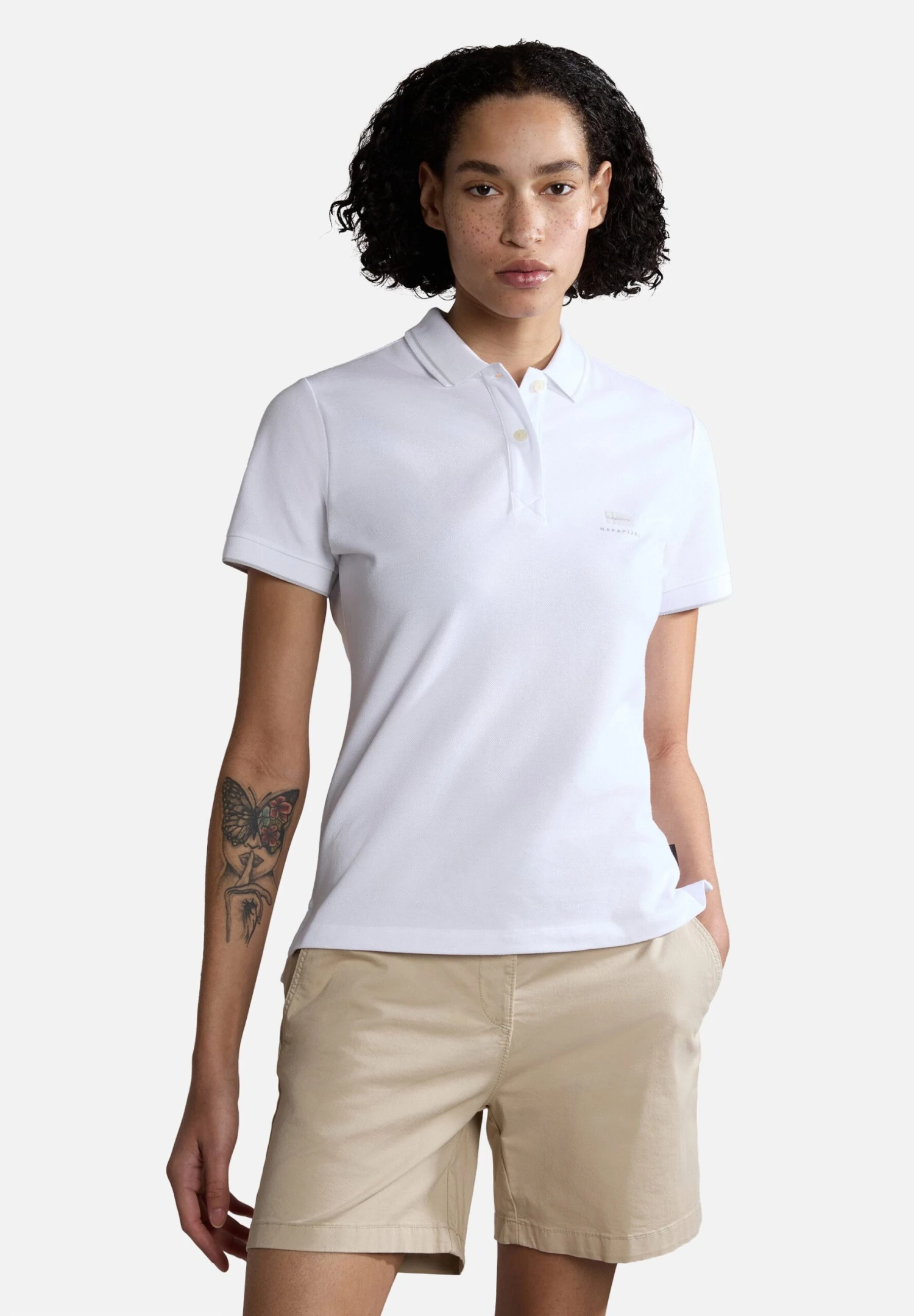 Napapijri Nina - Polo - Bright White 1 Napapijri Nina - Polo - Bright White