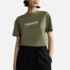 Napapijri S-Box W Ss - T-Shirt Imprimé - Green Lichen