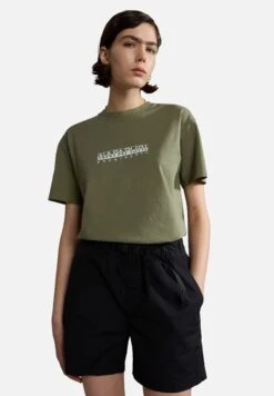 Napapijri S-Box W Ss - T-Shirt Imprimé - Green Lichen