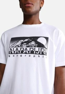 Napapijri S-Quito Ss - T-Shirt Imprimé - Bright White -Napapijri 6ee07e1a0d1a4df58e21108885115fda