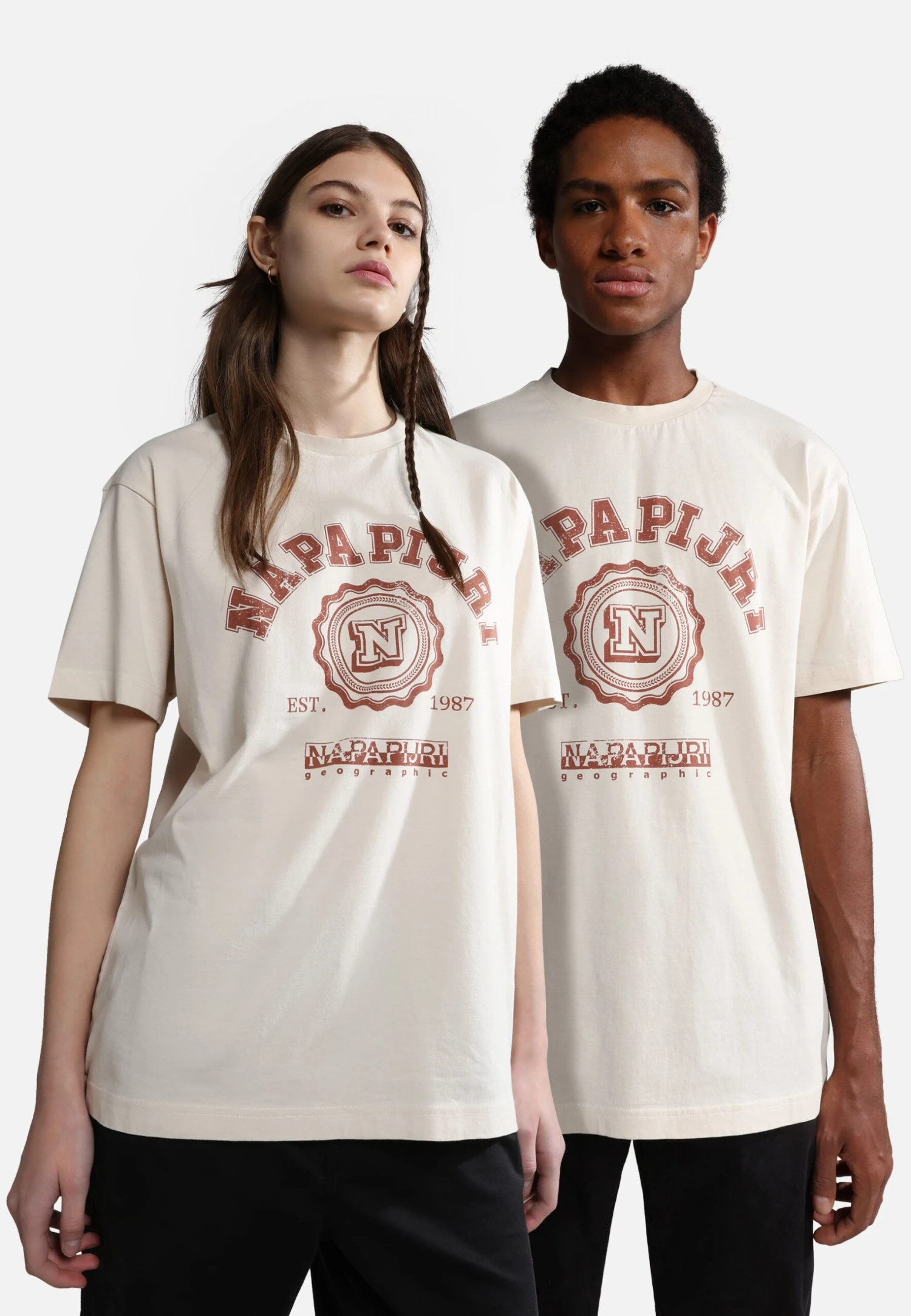 Napapijri S-Quito Ss - T-Shirt Imprimé - Whitecap Gray 1 Napapijri S-Quito Ss - T-Shirt Imprimé - Whitecap Gray