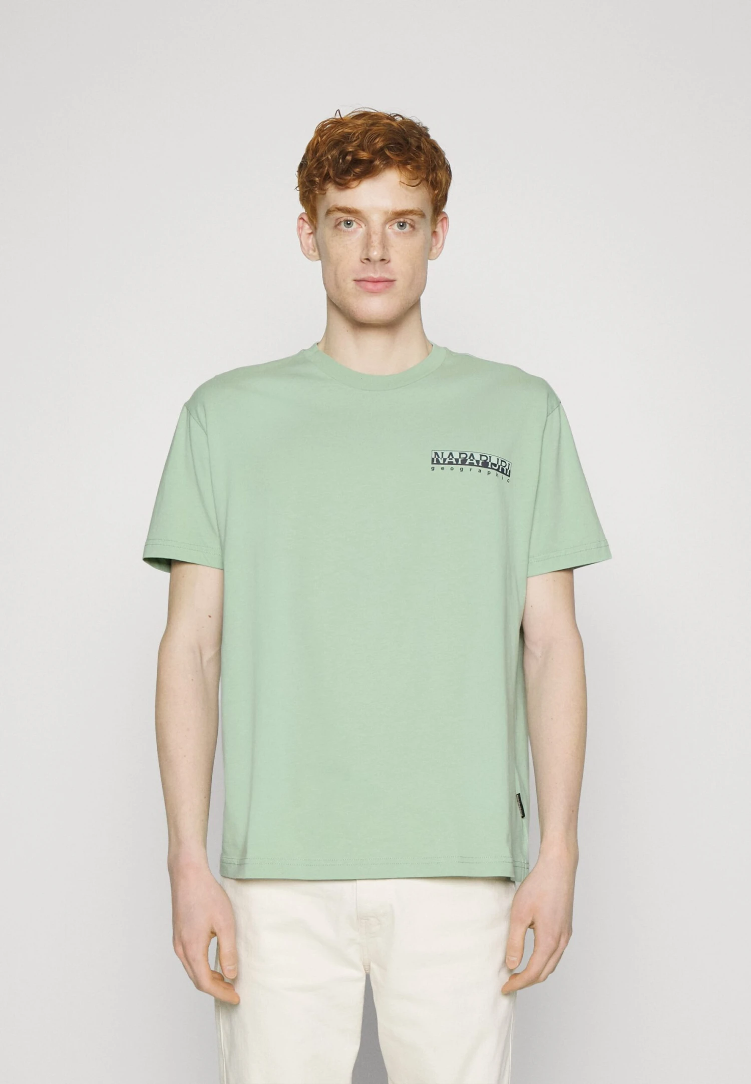 Napapijri Unisex - T-Shirt Imprimé - Green 1 Napapijri Unisex - T-Shirt Imprimé - Green