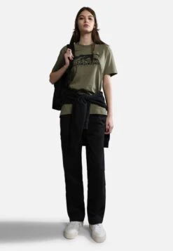 Napapijri S-Quito Ss - T-Shirt Imprimé - Green Lichen -Napapijri 809dbee511a54156bc0164e6941ec39d