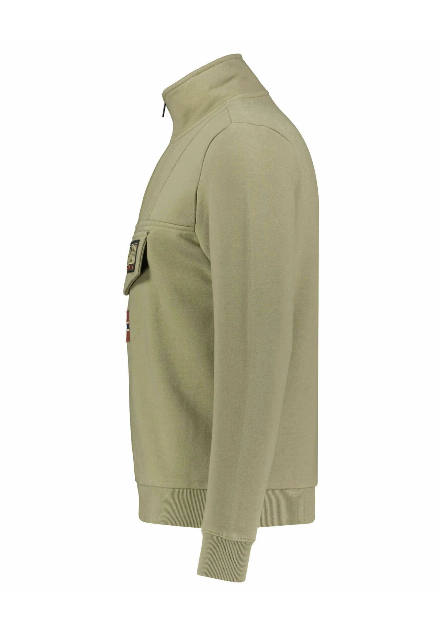 Napapijri Burgee Zip - Sweatshirt - Oliv 2 Napapijri Burgee Zip - Sweatshirt - Oliv – Image 2