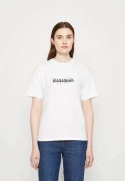 Napapijri S-Box W Ss - T-Shirt Imprimé - Bright White