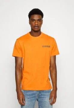 Napapijri S-Pajas Ss - T-Shirt Imprimé - Orang Amber