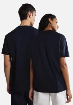 Napapijri Unisex - T-Shirt Imprimé - Blu Marine -Napapijri 8b1f27d3ede14cea8e8690cc7f0cbcbb