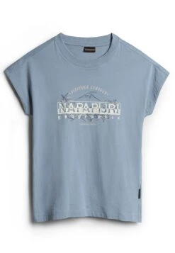 Napapijri Isabela - T-Shirt Imprimé - Blue Faded Bb