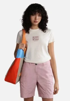 Napapijri Ibarra - T-Shirt Imprimé - White Whisper