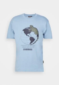 Napapijri Unisex - T-Shirt Imprimé - Blue -Napapijri 95aca2a1595246d98a89c691d5c67f0a