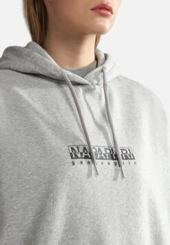 Napapijri B Box - Sweat À Capuche - Medium Grey Melange -Napapijri 9a2aa79c6cde4eb0952db68ab5909785