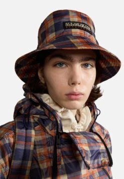 Napapijri Celeste - Chapeau - Check Blue Cab