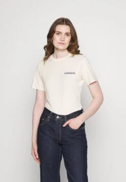 Napapijri Chalk - T-Shirt Imprimé - Whitecap Gray