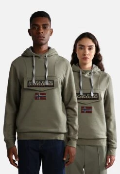 Napapijri Burgee Winter - Sweat À Capuche - Green Lichen