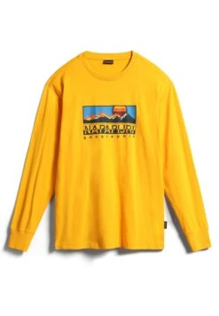 Napapijri Freestyle - T-Shirt À Manches Longues - Yellow Ray -Napapijri a388ab4bd28a4545b262f8721fcf01db