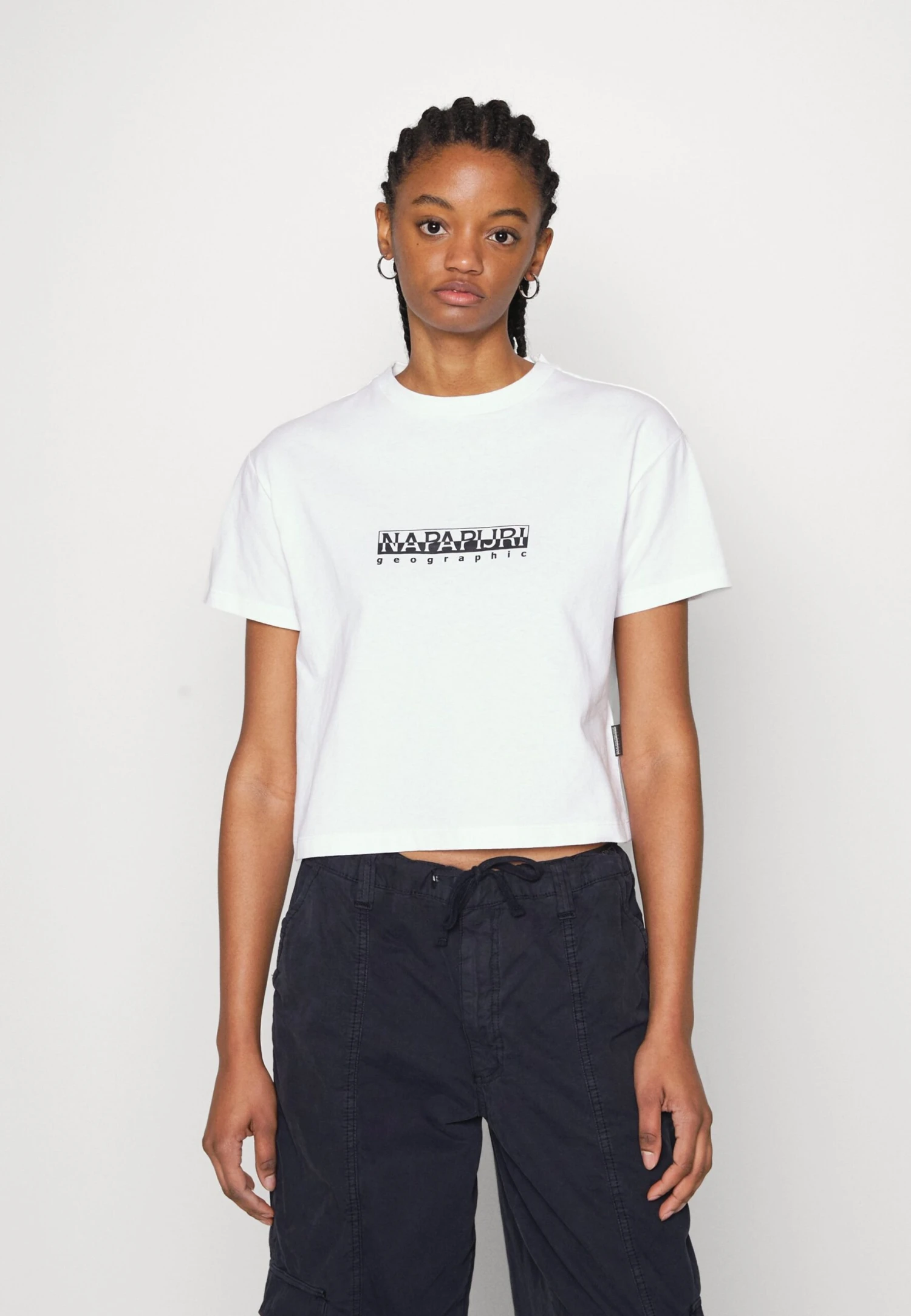 Napapijri Box Crop - T-Shirt Imprimé - Bright White 3 Napapijri Box Crop - T-Shirt Imprimé - Bright White – Image 3