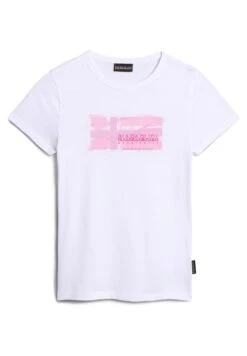 Napapijri Zamora - T-Shirt Imprimé - Flag Pink -Napapijri ae659a8fd6b94ce9bdf85f2b1229297e