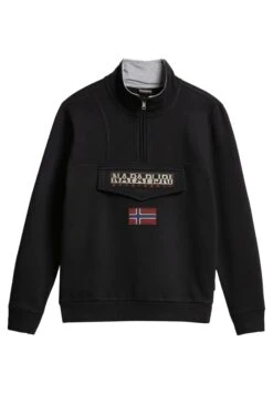 Napapijri Burgee Zip - Sweatshirt - Black -Napapijri bb21742cddb949c08f76c02dff428c33
