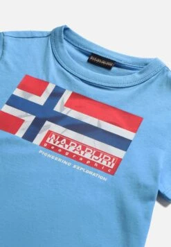 Napapijri Zamora - T-Shirt Imprimé - Blue Azure B2C -Napapijri c92533c530ee43478763efeff0af5536