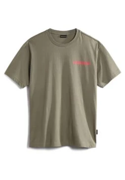 Napapijri S-Pajas Ss - T-Shirt Imprimé - Green Lichen -Napapijri ca2c8204d24e4d97a55ba2da16a028b7