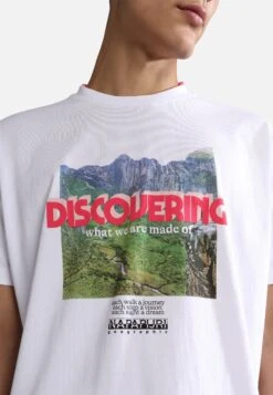 Napapijri Bolivar - T-Shirt Imprimé - Bright White -Napapijri d3617a1467c14f1691021ab469ed128c