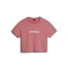 Napapijri Box Cropped - T-Shirt Imprimé - Pink Lulu