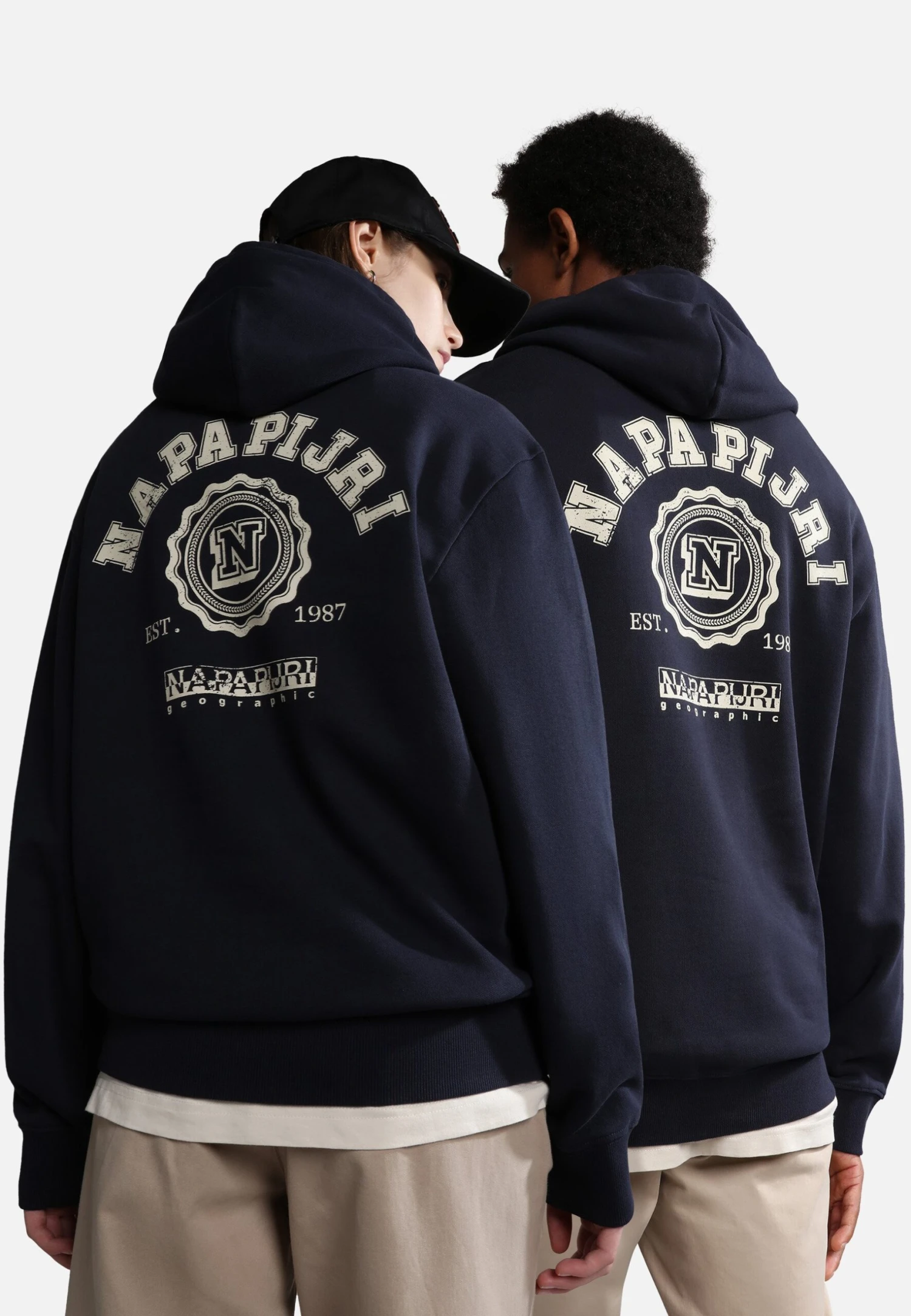 Napapijri Quito Unisex - Sweat À Capuche - Blu Marine 2 Napapijri Quito Unisex - Sweat À Capuche - Blu Marine – Image 2