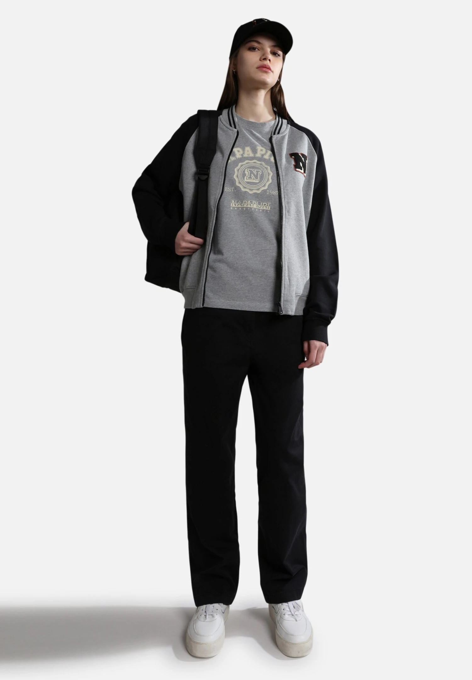 Napapijri Moreno - T-Shirt Imprimé - Medium Grey Melange 2 Napapijri Moreno - T-Shirt Imprimé - Medium Grey Melange – Image 2