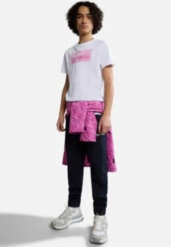 Napapijri Zamora - T-Shirt Imprimé - Flag Pink