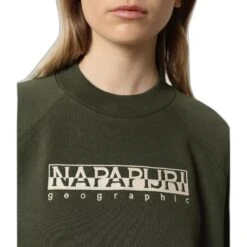 Sweatshirt Femme Napapijri Bebel -Napapijri napapijri np0a4fsb ge4 vert militaire 4