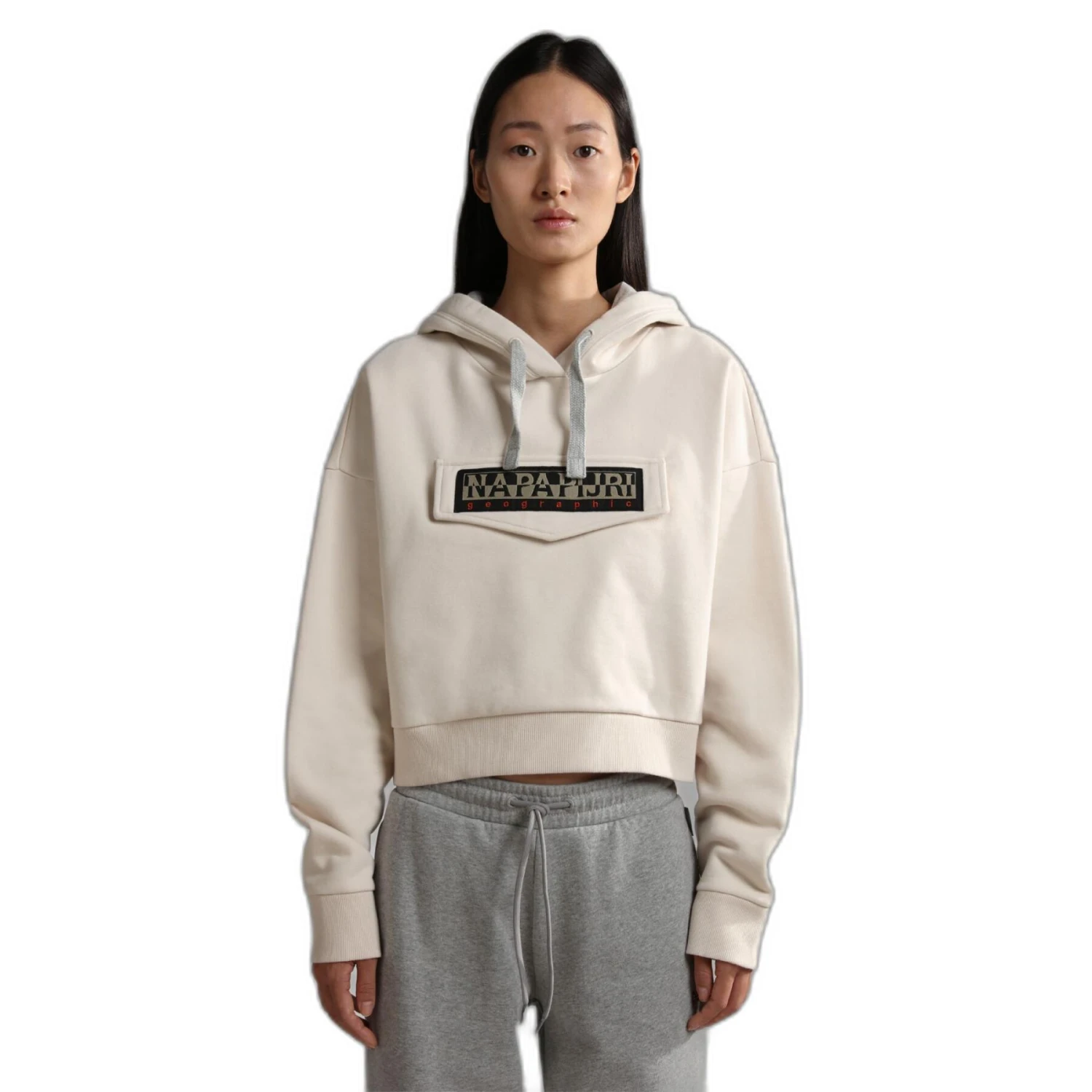 Sweatshirt à Capuche Femme Napapijri Burgee Crop 2 Sweatshirt à Capuche Femme Napapijri Burgee Crop – Image 2