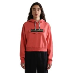 Sweatshirt à Capuche Crop Femme Napapijri Burgee -Napapijri napapijri np0a4gkj pp3 2